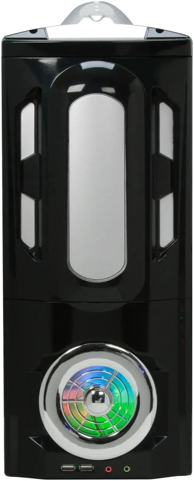 Alt view image 3 of 14 - JPAC 191PS Black Steel ATX Mid Tower Computer Case 500W Power Supply