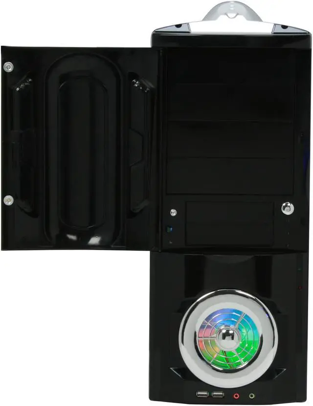 Alt view image 5 of 14 - JPAC 191PS Black Steel ATX Mid Tower Computer Case 500W Power Supply