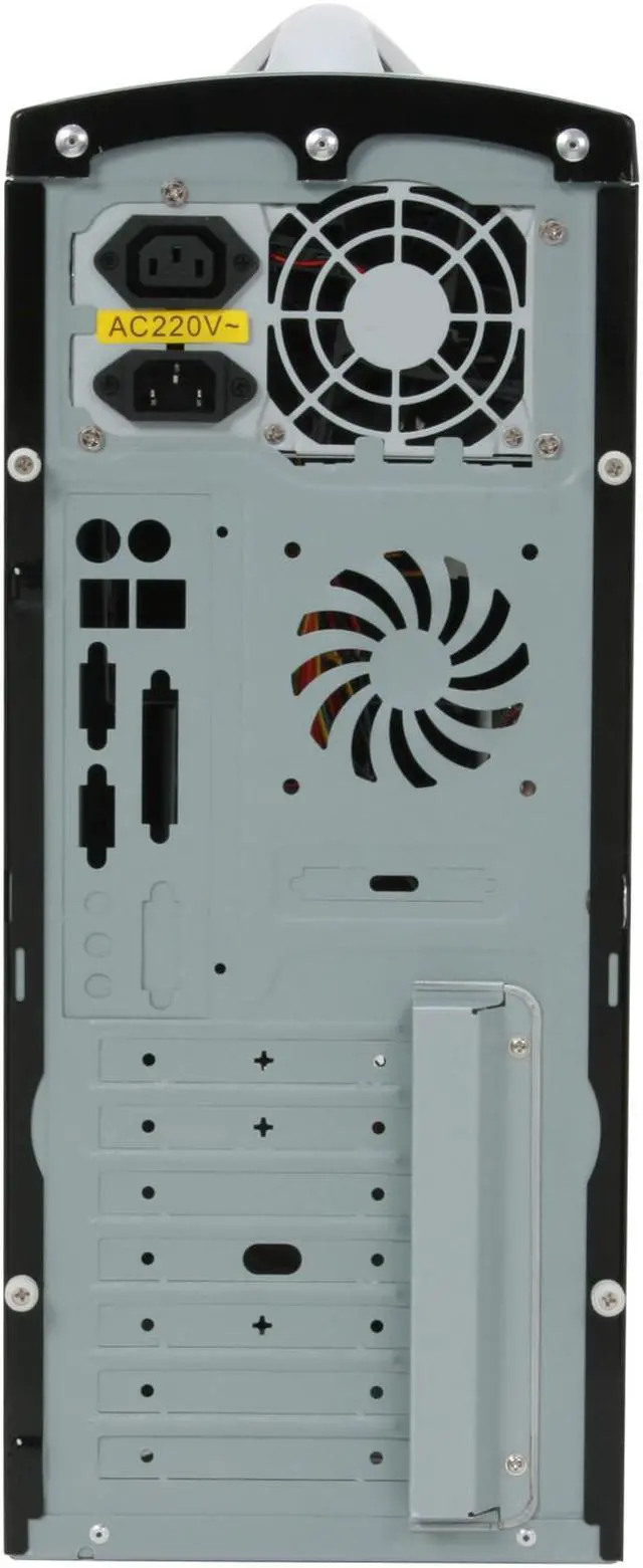 Alt view image 13 of 14 - JPAC 191PS Black Steel ATX Mid Tower Computer Case 500W Power Supply