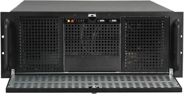 Alt view image 2 of 7 - NORCO RPC-470 Black 4U Rackmount Server Case 3 External 5.25" Drive Bays - OEM