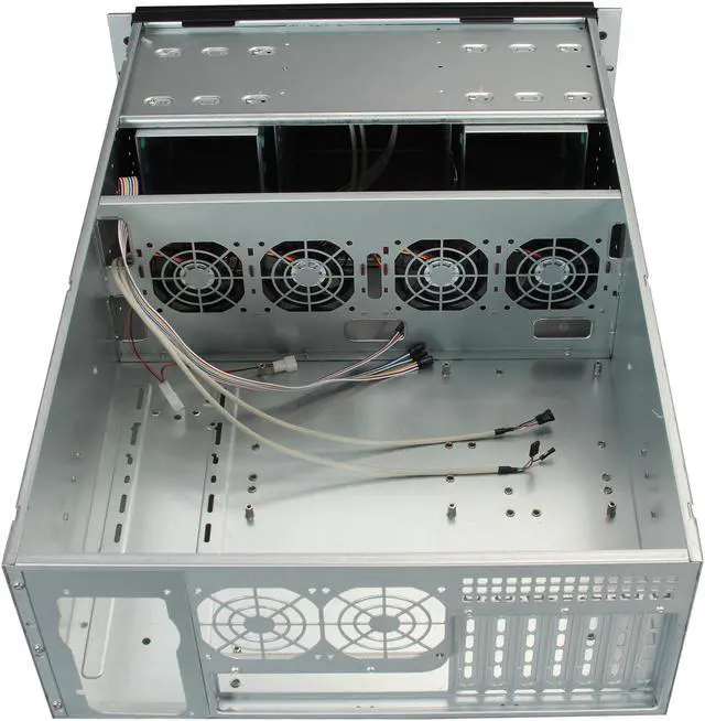Alt view image 5 of 7 - NORCO RPC-470 Black 4U Rackmount Server Case 3 External 5.25" Drive Bays - OEM