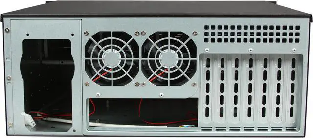 Alt view image 4 of 7 - NORCO RPC-430 Black 4U Rackmount Super Short Depth 15.25" Server Case 6 Internal 3.5" Drive Bays
