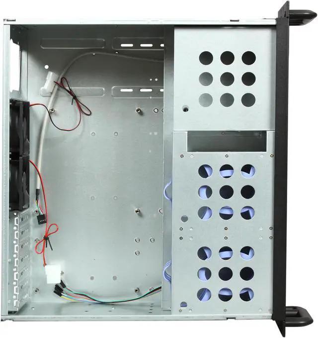 Alt view image 6 of 7 - NORCO RPC-430 Black 4U Rackmount Super Short Depth 15.25" Server Case 6 Internal 3.5" Drive Bays