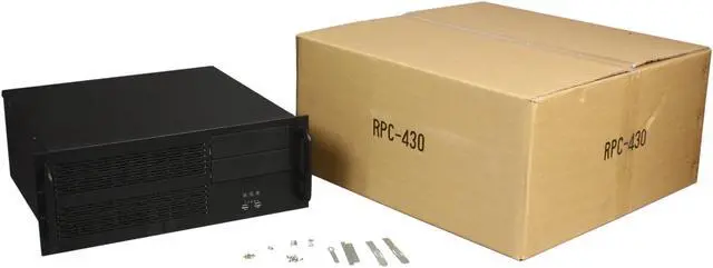 Alt view image 7 of 7 - NORCO RPC-430 Black 4U Rackmount Super Short Depth 15.25" Server Case 6 Internal 3.5" Drive Bays