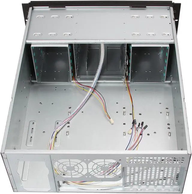 Alt view image 5 of 7 - NORCO RPC-450B Black 4U Rackmount Server Case 3 External 5.25" Drive Bays