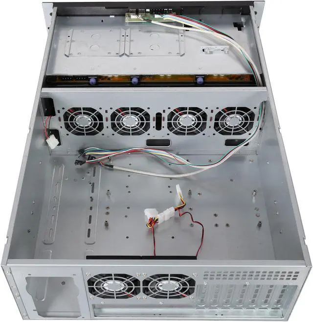 Alt view image 5 of 7 - NORCO RPC-4220 4U Rackmount Server Chassis w/ 20 Hot-Swappable SATA/SAS 6G Drive Bays (Mini SAS Connector)