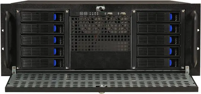 Alt view image 3 of 7 - NORCO RPC-450TH Black 4U Rackmount Server Chassis 3 External 5.25" Drive Bays - OEM