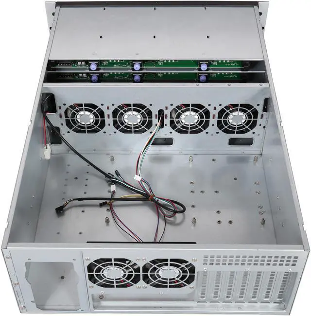 Alt view image 5 of 7 - NORCO RPC-4224 4U Rackmount Server Case with 24 Hot-Swappable SATA/SAS Drive Bays