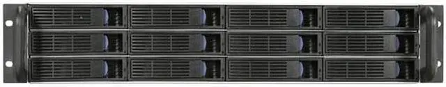 Alt view image 2 of 7 - NORCO RPC-2212 Black 2U Rackmount Server Case with 12 Hot-Swappable SATA/SAS Drive Bays