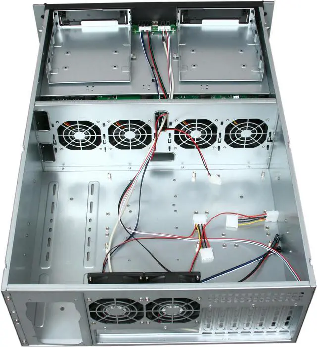 Alt view image 5 of 7 - NORCO RPC-4216 4U Rackmount Server Case w/16 Hot-Swappable SATA/SAS Drive Bays - OEM
