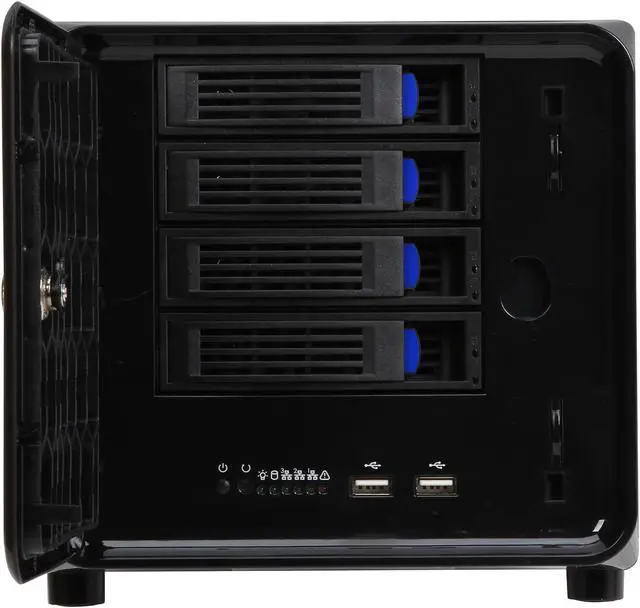 Alt view image 2 of 7 - NORCO ITX-S4 Black Server Case Support standard Flex ATX power supply (NOT included)