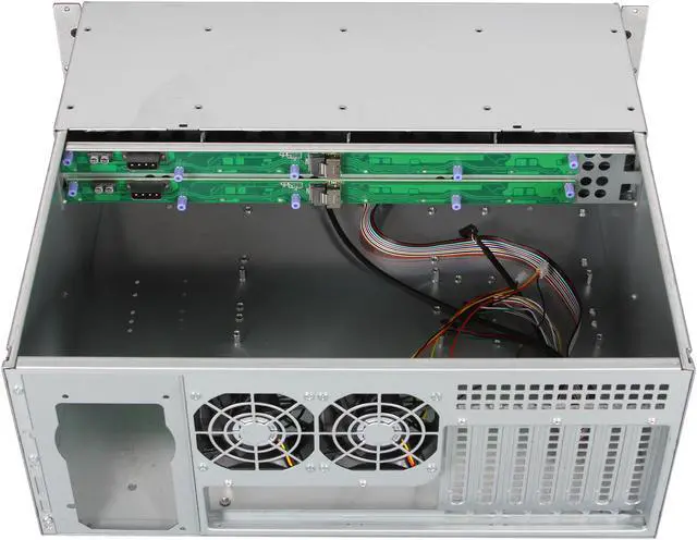 Alt view image 5 of 7 - NORCO RPC-4308 4U Rackmount Short Depth 15.25" 4U Rackmount Case with Eight Hot Swap Trays Standard ATX, mini redundant power supply