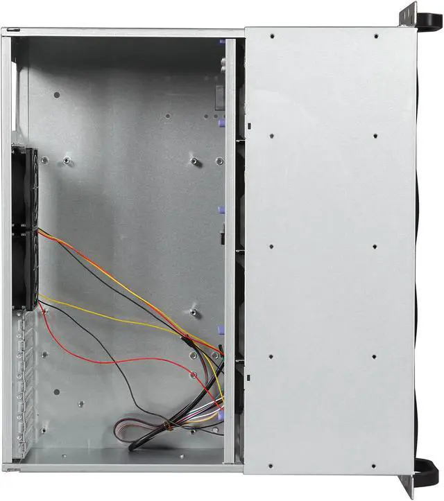 Alt view image 6 of 7 - NORCO RPC-4308 4U Rackmount Short Depth 15.25" 4U Rackmount Case with Eight Hot Swap Trays Standard ATX, mini redundant power supply
