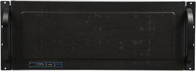 Alt view image 2 of 7 - NORCO RPC-431 Black 4U Rackmount 4U Short Depth Rackmount Case with Rotating 9 x 3.5? Drive Cage Standard ATX, mini redundant power supply