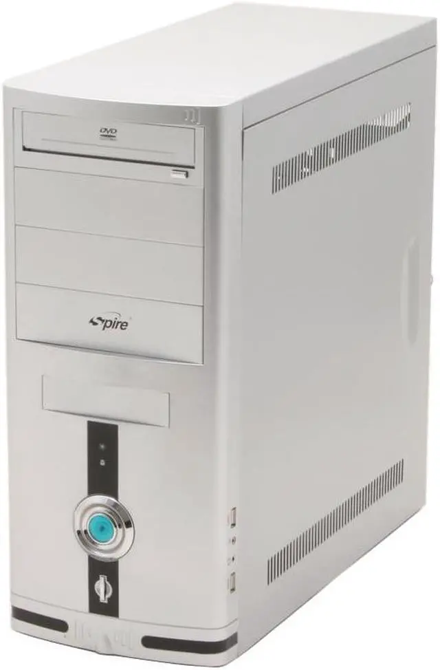 Alt view image 2 of 13 - Spire SilverFin II SP-102S Silver Metal SECC/ABS ATX Mid Tower Computer Case