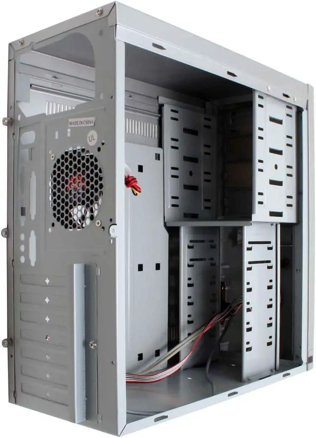 Alt view image 10 of 13 - Spire SilverFin II SP-102S Silver Metal SECC/ABS ATX Mid Tower Computer Case