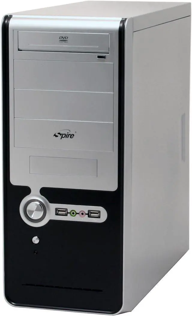 Alt view image 2 of 13 - Spire SilverFin III SP-7688B Silver SECC Metal ATX Mid Tower Computer Case