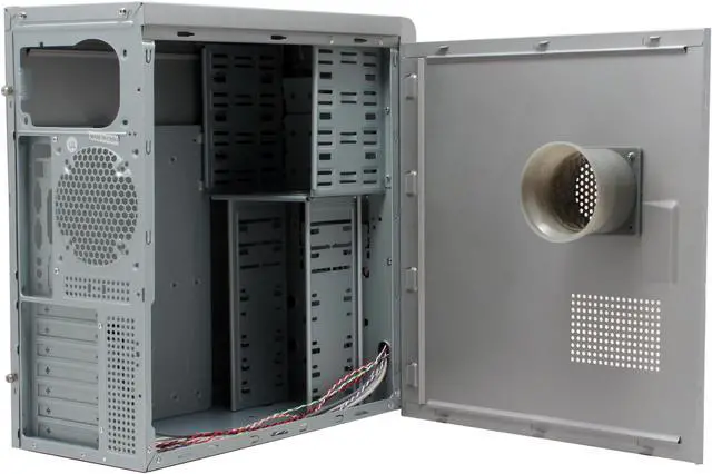 Alt view image 8 of 13 - Spire SilverFin III SP-7688B Silver SECC Metal ATX Mid Tower Computer Case