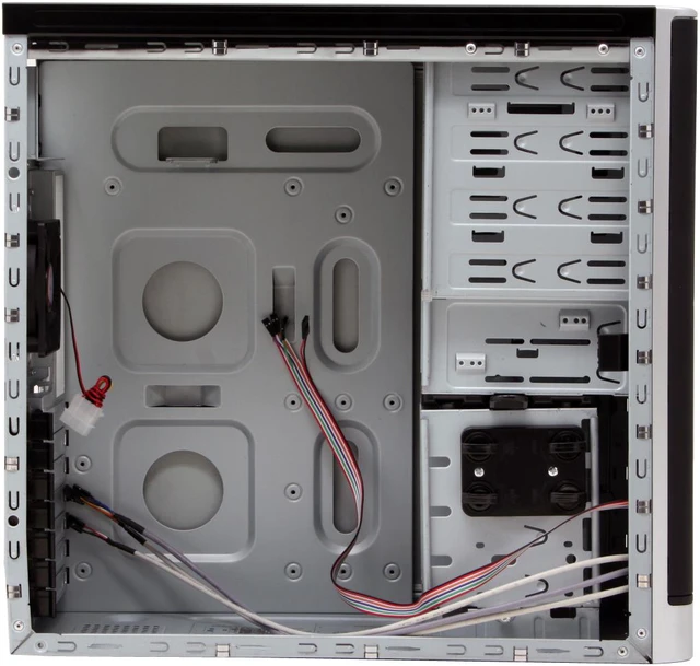 Alt view image 9 of 12 - Spire BlackFin SP-7090B Black Metal SECC/ ABS ATX Mid Tower Computer Case