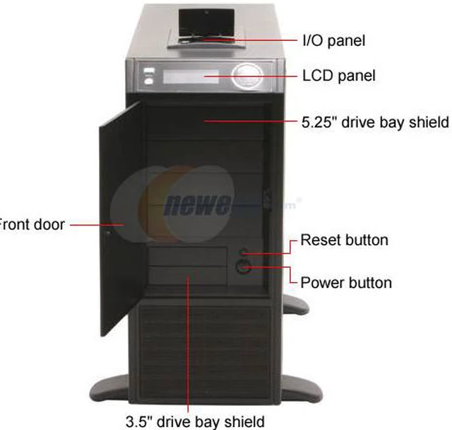 Alt view image 4 of 19 - MASSCOOL CS-ICS8200 Black SECC Thickness 1.0 ATX Mid Tower Computer Case with PC Air Conditioner 460W Power Supply