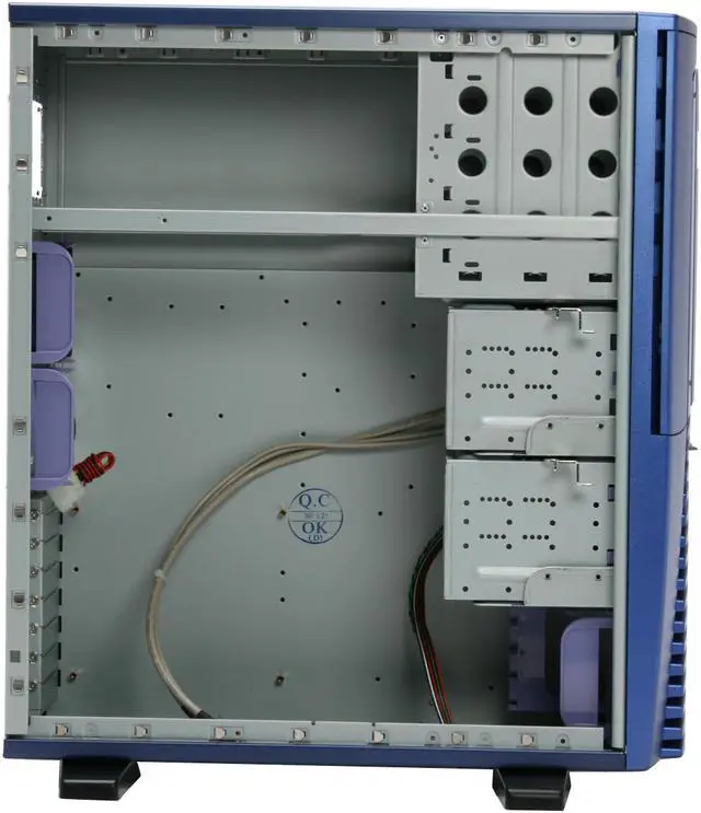 Alt view image 8 of 11 - CHENMING CMUI-601AEBL-W Blue 1.0mm SECC Server Computer Case