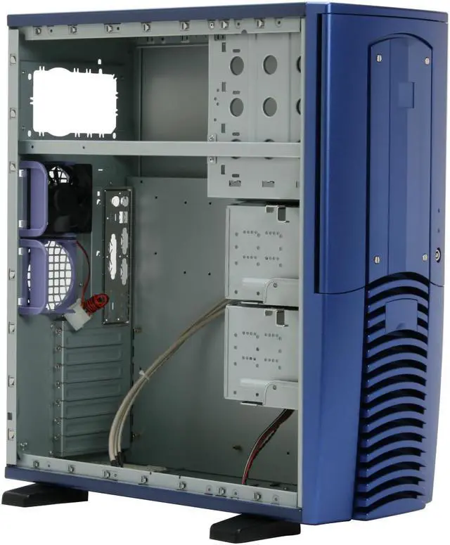 Alt view image 9 of 11 - CHENMING CMUI-601AEBL-W Blue 1.0mm SECC Server Computer Case