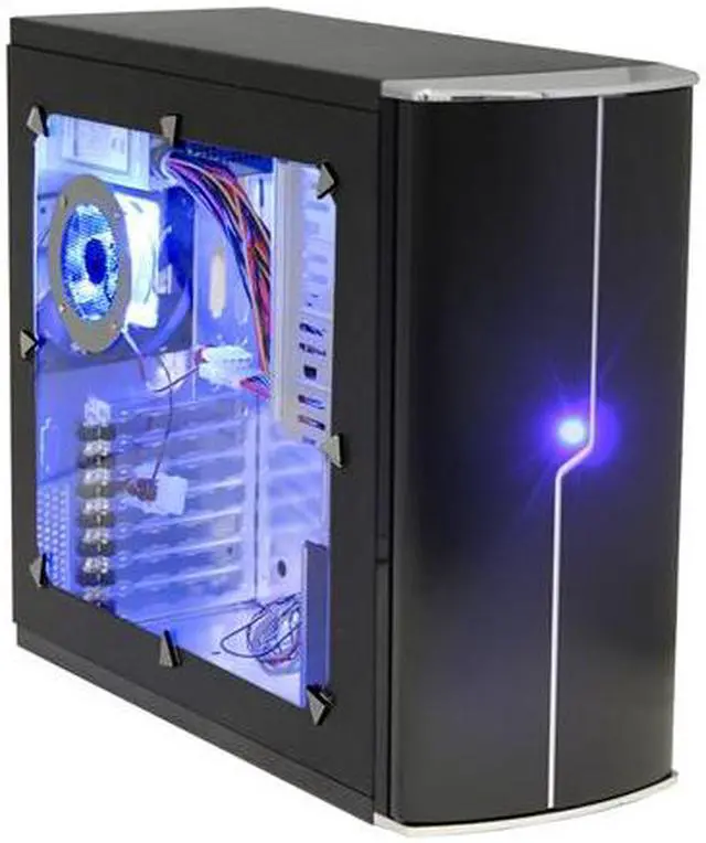 Alt view image 2 of 12 - SIGMA LUNA LUNA-WB Black Aluminum ATX Mid Tower Computer Case
