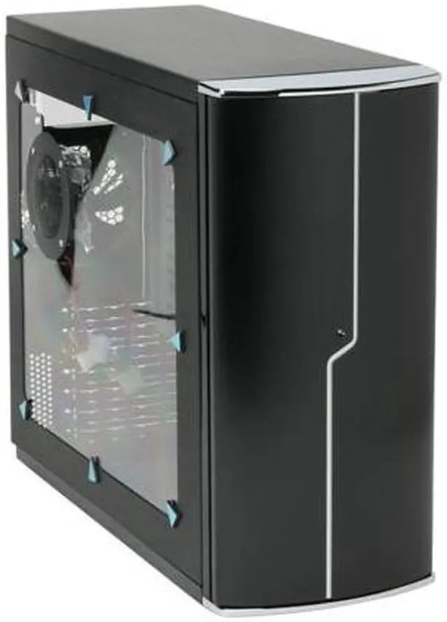 Alt view image 3 of 12 - SIGMA LUNA LUNA-WB Black Aluminum ATX Mid Tower Computer Case