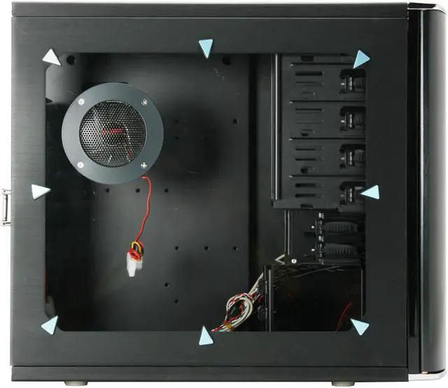 Alt view image 6 of 12 - SIGMA LUNA LUNA-WB Black Aluminum ATX Mid Tower Computer Case