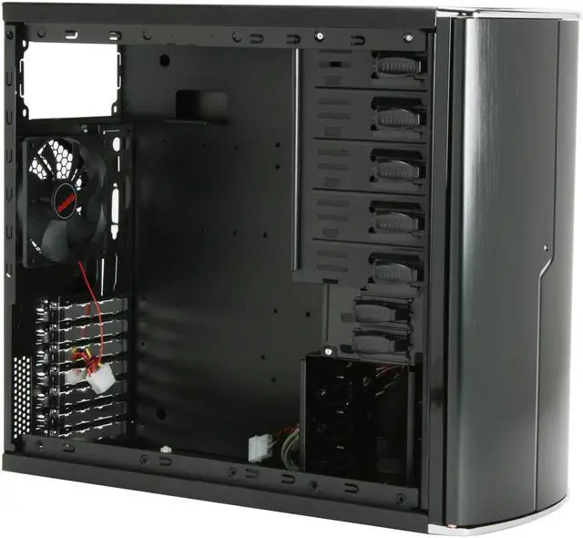 Alt view image 10 of 12 - SIGMA LUNA LUNA-WB Black Aluminum ATX Mid Tower Computer Case