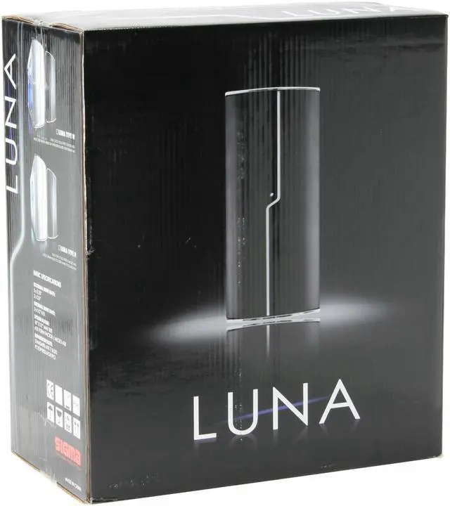 Alt view image 12 of 12 - SIGMA LUNA LUNA-WB Black Aluminum ATX Mid Tower Computer Case