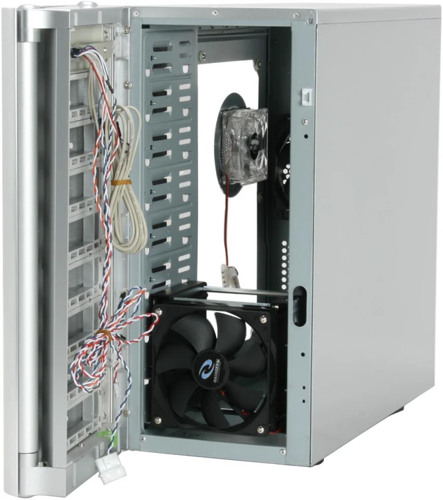 Alt view image 5 of 11 - SIGMA SHARK-WSP Silver SECC Steel ATX Mid Tower Computer Case 400W Power Supply
