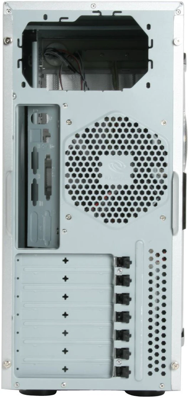 Alt view image 7 of 11 - SIGMA SHARK-WSP Silver SECC Steel ATX Mid Tower Computer Case 400W Power Supply