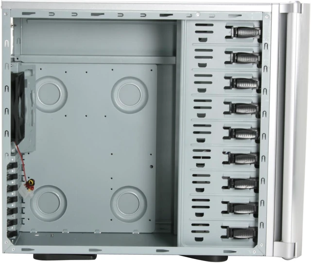 Alt view image 9 of 11 - SIGMA SHARK-WSP Silver SECC Steel ATX Mid Tower Computer Case 400W Power Supply