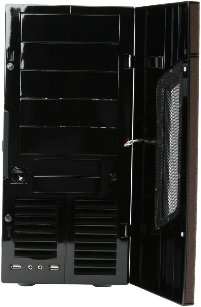 Alt view image 5 of 16 - SIGMA La Vie LBNWBP Leather Brown SECC Steel ATX Mid Tower Computer Case 500W Power Supply