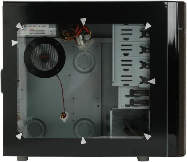 Alt view image 7 of 16 - SIGMA La Vie LBNWBP Leather Brown SECC Steel ATX Mid Tower Computer Case 500W Power Supply