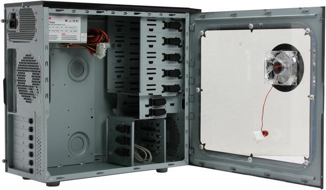 Alt view image 10 of 16 - SIGMA La Vie LBNWBP Leather Brown SECC Steel ATX Mid Tower Computer Case 500W Power Supply