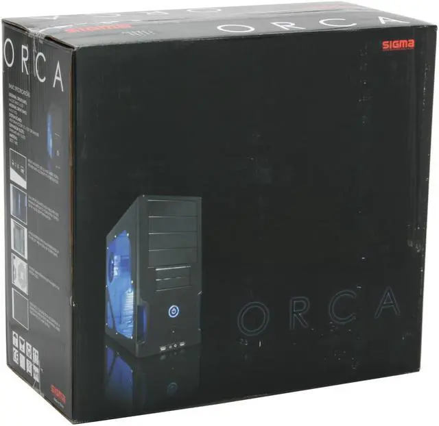 Alt view image 12 of 12 - SIGMA ORCA ORCA-WB Black SECC Steel ATX Mid Tower Computer Case