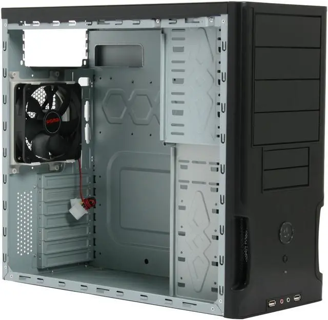 Alt view image 10 of 12 - SIGMA ORCA ORCA-WB Black SECC Steel ATX Mid Tower Computer Case