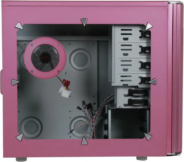 Alt view image 6 of 11 - SIGMA ZEN ZEN-WDP diamond pink SECC Steel ATX Mid Tower Computer Case