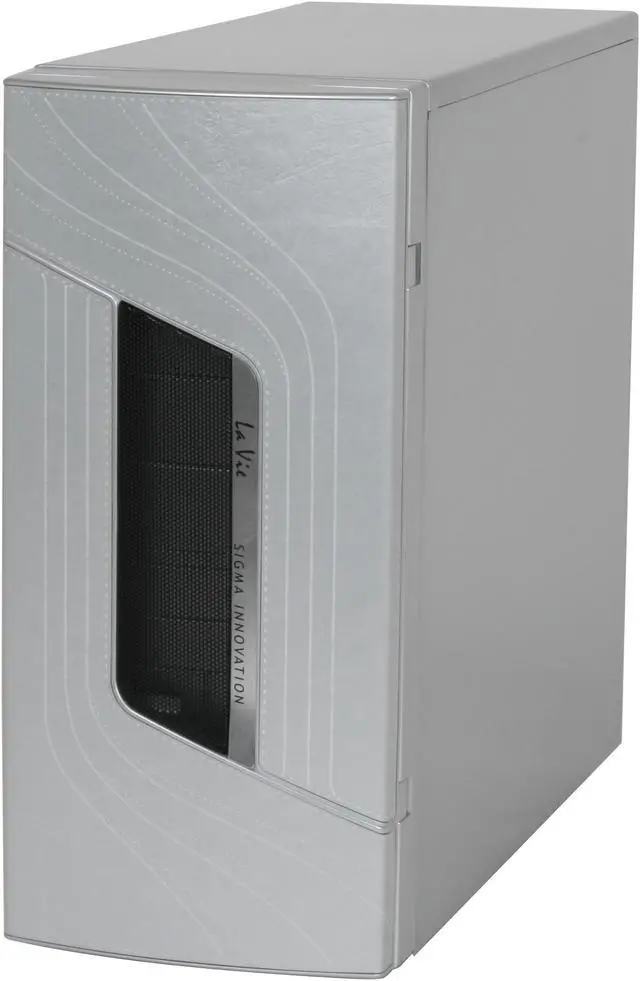Alt view image 3 of 12 - SIGMA LAVIE LAVIE-LSWS Leather Silver SECC Steel ATX Mid Tower Computer Case