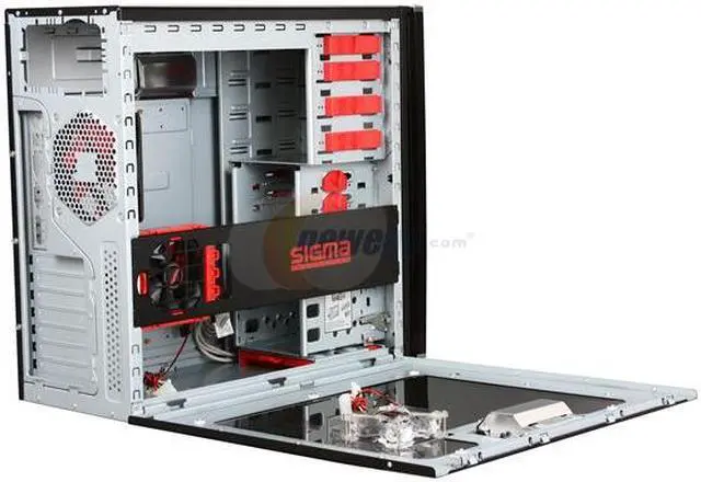 Alt view image 5 of 9 - SIGMA UNICORN UNICORN-WB Black 1.0mm SECC Steel ATX Mid Tower Computer Case