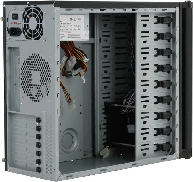 Alt view image 8 of 13 - SIGMA SHARK SHARK-WBP Black SECC Steel ATX Mid Tower Computer Case 400W Power Supply