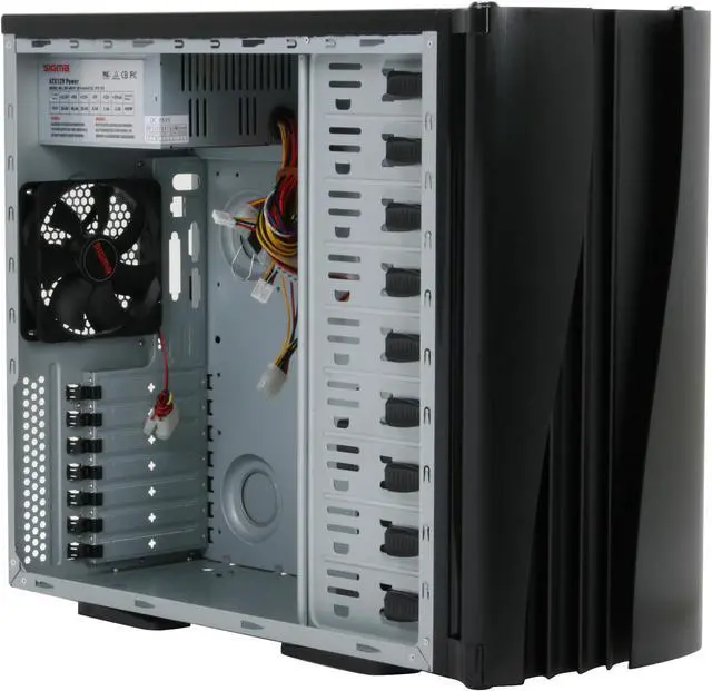 Alt view image 10 of 13 - SIGMA SHARK SHARK-WBP Black SECC Steel ATX Mid Tower Computer Case 400W Power Supply