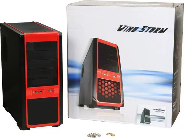 Alt view image 12 of 12 - SIGMA WINDSTORM WINDSTORM - ST Black 1.0 STEEL SECC ATX Mid Tower Computer Case