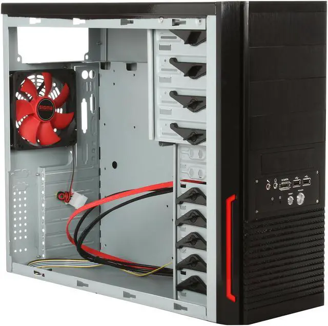 Alt view image 7 of 9 - SIGMA VENOM Venom-WB Black 0.7mm STEEL SECC ATX Mid Tower Computer Case