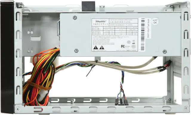 Alt view image 6 of 8 - Shuttle KP10 Black Steel / Plastic Mini-ITX Desktop Computer Case 100W Power Supply