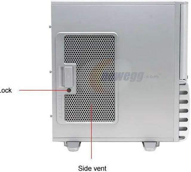 Alt view image 4 of 14 - GIGABYTE 3D AURORA GZ-FSCA1-ANS Silver Aluminum ATX Full Tower Computer Case