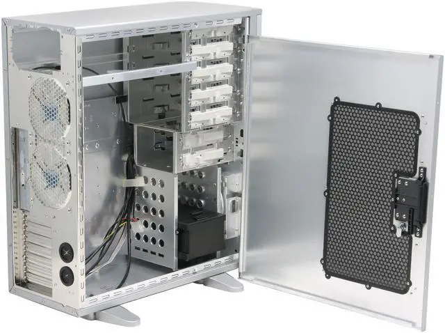 Alt view image 8 of 14 - GIGABYTE 3D AURORA GZ-FSCA1-ANS Silver Aluminum ATX Full Tower Computer Case