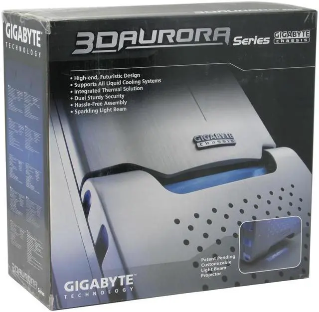 Alt view image 14 of 14 - GIGABYTE 3D AURORA GZ-FSCA1-ANS Silver Aluminum ATX Full Tower Computer Case